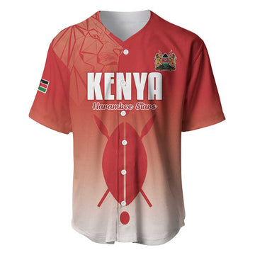 Kenya Football Custom Baseball Jersey Go Harambee Stars Go LT15