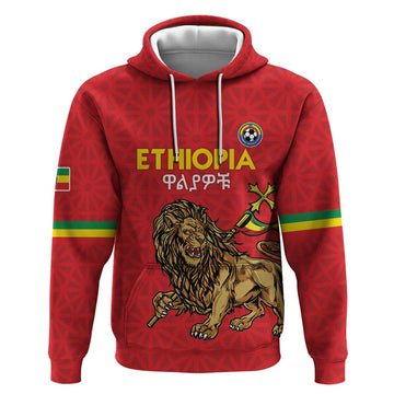 Custom Ethiopia Football Hoodie Come On Walia Ibex LT15