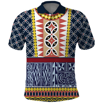 Toghu Bamenda Polo Shirt Cameroon North West Traditional Pattern LT15