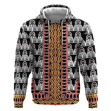 Cameroon Toghu Traditional Pattern Hoodie LT15