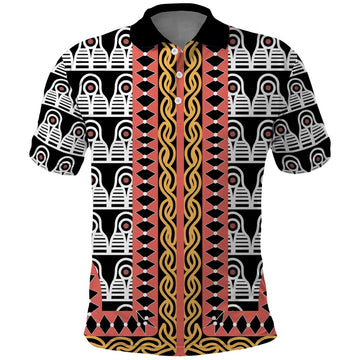 Cameroon Toghu Traditional Pattern Polo Shirt LT15