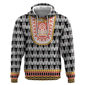 Cameroon Traditional Hoodie Toghu Pattern LT15