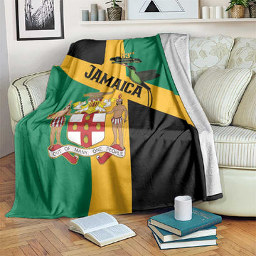 Happy Jumieka Independence Day Blanket Coat Of Arms Flag Style LT15