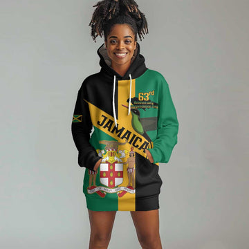 Happy Jumieka Independence Day Hoodie Dress Coat Of Arms Flag Style LT15
