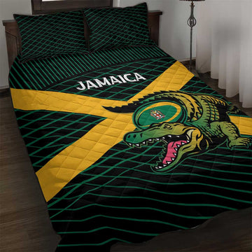 Jamaica Rugby Quilt Bed Set Go Champions LT15