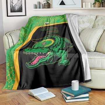 Jamaica Rugby Blanket Go Champions - Pineapple Pattern LT15