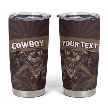 Personalised Skull Cowboy Tumbler Cup Wild West Reborn LT15