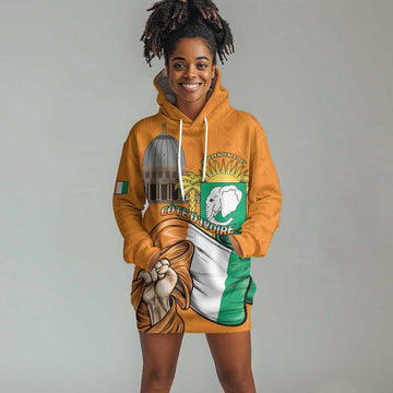 Personalised Happy Cote dIvoire Hoodie Dress 65th of Independence Day LT15
