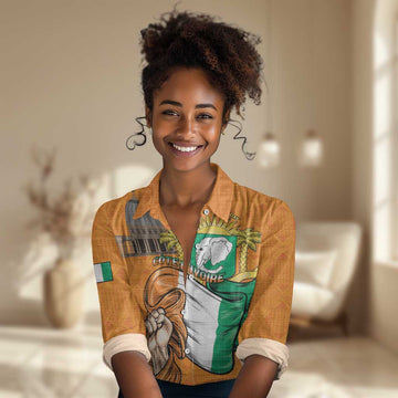 Personalised Happy Cote dIvoire Women Casual Shirt 65th of Independence Day LT15
