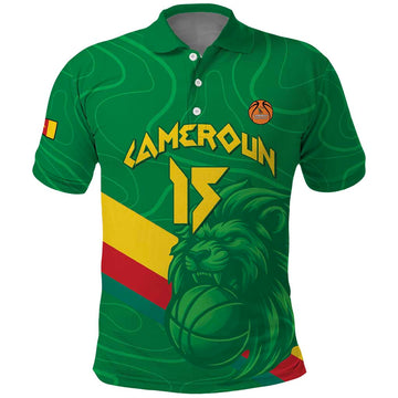 Custom Cameroon Basketball Polo Shirt Go Champions Indomitable Lions LT15