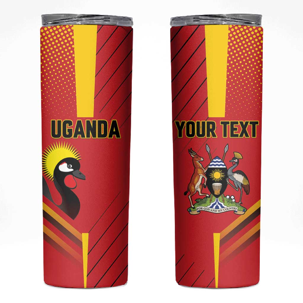 Custom Uganda Basketball Skinny Tumbler Go Champions Silverbacks LT15
