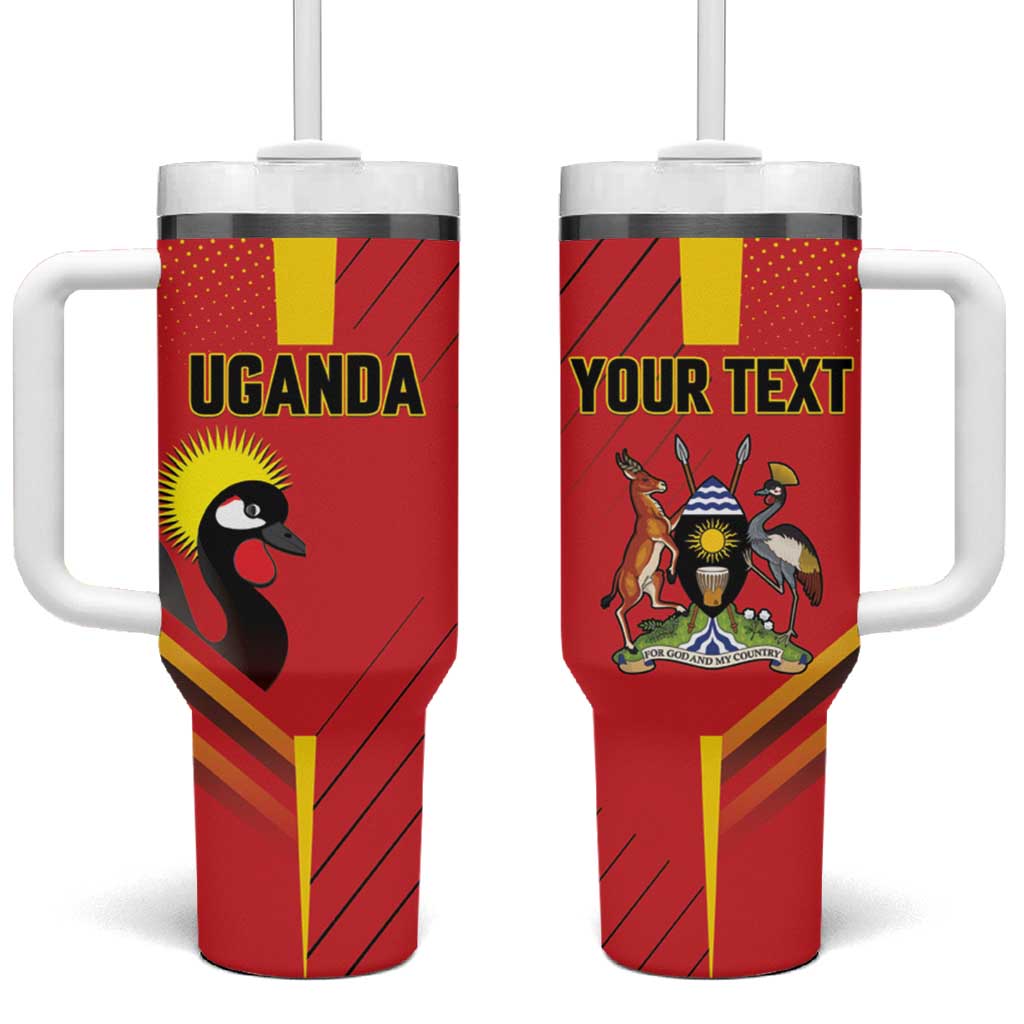 Custom Uganda Basketball Tumbler With Handle Go Champions Silverbacks LT15