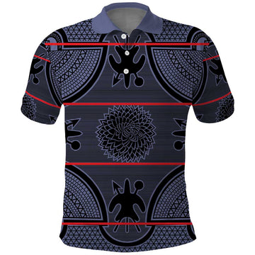 Lesotho Seanamarena Polo Shirt Basotho Traditional Blanket Style - Serenity LT15