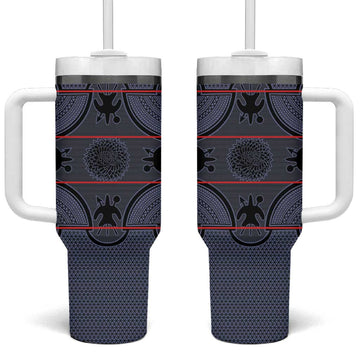 Basotho Blanket Tumbler With Handle Lesotho Seanamarena Heritage - Serenity LT15