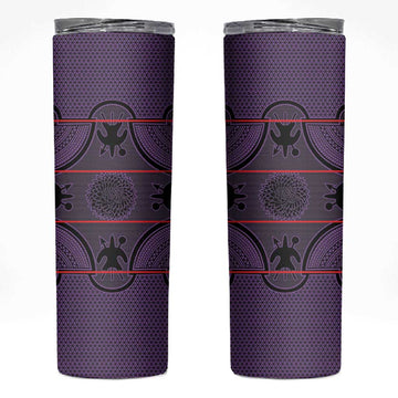 Basotho Blanket Skinny Tumbler Lesotho Seanamarena Heritage - Violet LT15