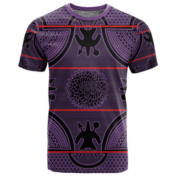 Basotho Blanket T shirt Lesotho Seanamarena Heritage - Violet LT15