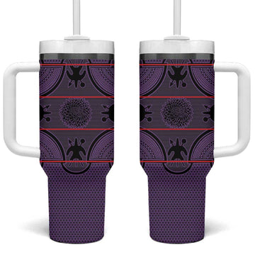 Basotho Blanket Tumbler With Handle Lesotho Seanamarena Heritage - Violet LT15
