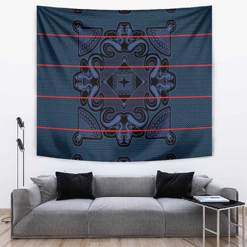 Basotho Blanket Tapestry Lesotho Motlatsi Seanamarena Heritage - Blue LT15