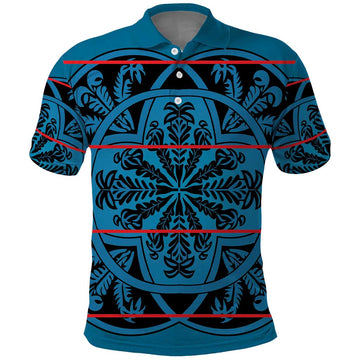 Lesotho Seanamarena - Kharetsa Polo Shirt Basotho Traditional Blanket Style LT15