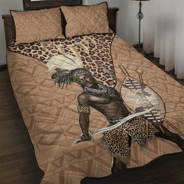 South Africa Zulu People Quilt Bed Set Zulu Warrior - African Pattern LT15
