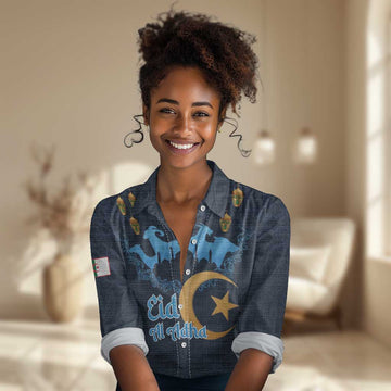 Happy Eid Al-Adha Women Casual Shirt Algeria Mubarak LT15