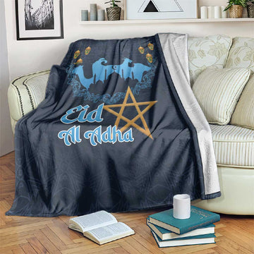 Happy Eid Al-Adha Blanket Morocco Mubarak LT15