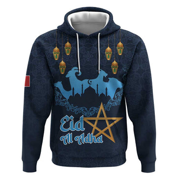 Morocco Happy Eid Mubarak Hoodie Eid Al-Adha LT15