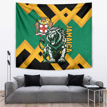 Jumieka Tapestry Lion With Coat Of Arms LT15