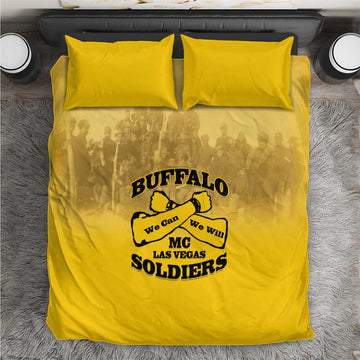 Buffalo Soldier Bedding Set African American Heroes - Yellow LT15