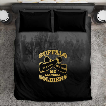 Buffalo Soldier Bedding Set African American Heroes - Black LT15