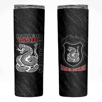 Harlem Hellfighters Skinny Tumbler Harlem Rattlers - Don't Tread on Me LT15