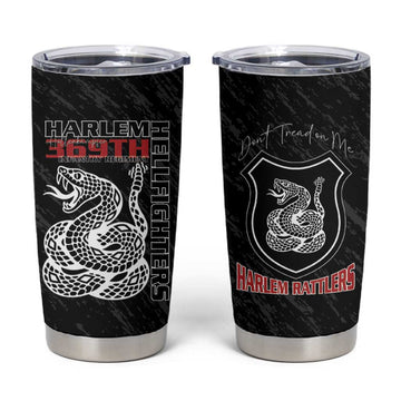 Harlem Hellfighters Tumbler Cup Harlem Rattlers - Don't Tread on Me LT15