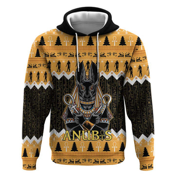 Ancient Egyptian Christmas Hoodie Anubis Eid Milad Majid LT15