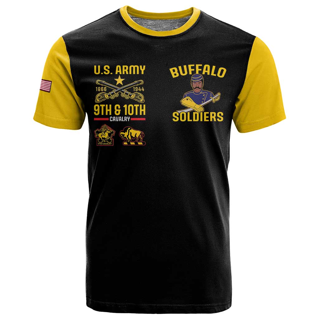 Afro-Americans Buffalo Soldiers T shirt 9th and 10th Cavalry Regiment LT15