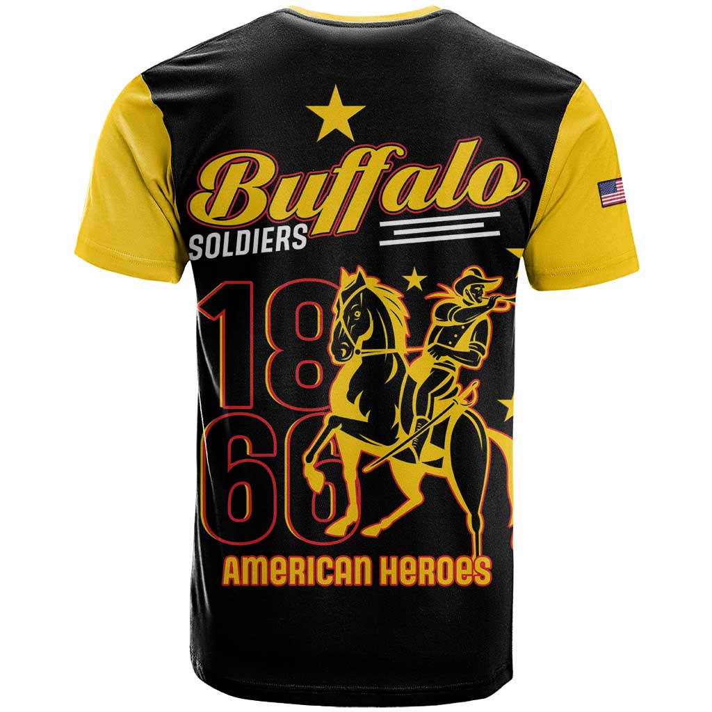 Afro-Americans Buffalo Soldiers T shirt 9th and 10th Cavalry Regiment LT15