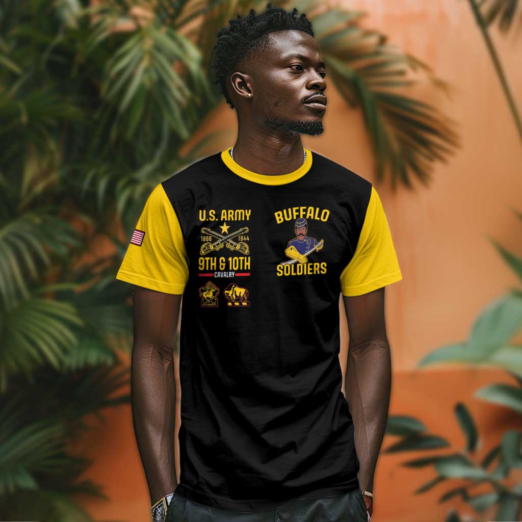 Afro-Americans Buffalo Soldiers T shirt 9th and 10th Cavalry Regiment LT15