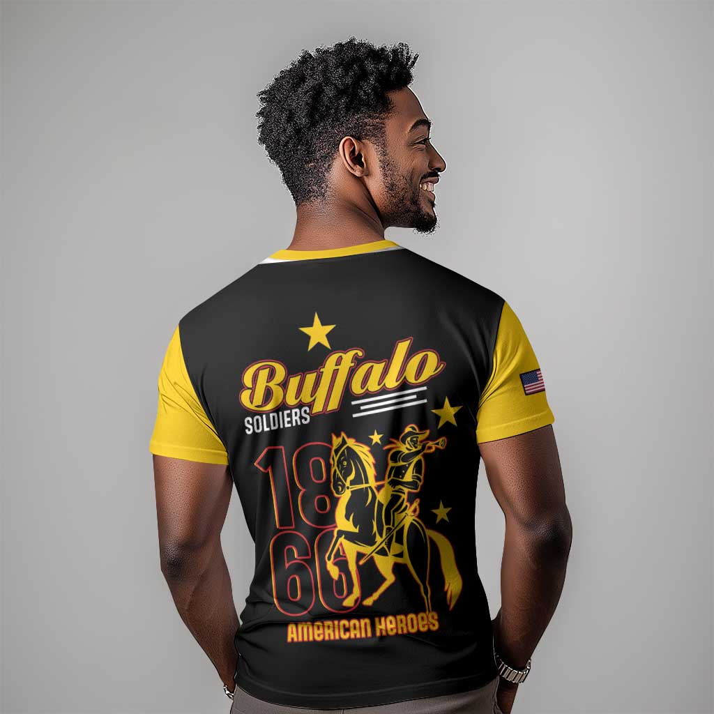 Afro-Americans Buffalo Soldiers T shirt 9th and 10th Cavalry Regiment LT15