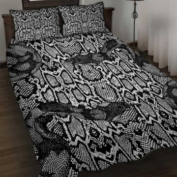Snake African Skin Animals Pattern Quilt Bed Set LT15