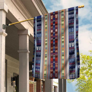 Lamba Mpanjaka Malagasy Traditional Pattern Garden Flag LT15