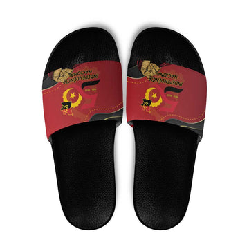 Angola Independence Day Slide Sandals Virtue Is Stronger When United LT15