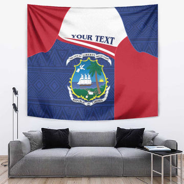 Personalised Liberia African Tapestry Coat Of Arms Flag LT15