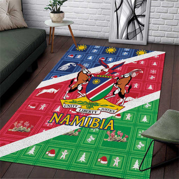 Afro Namibia Area Rug Coat Of Arms Christmas Style LT15