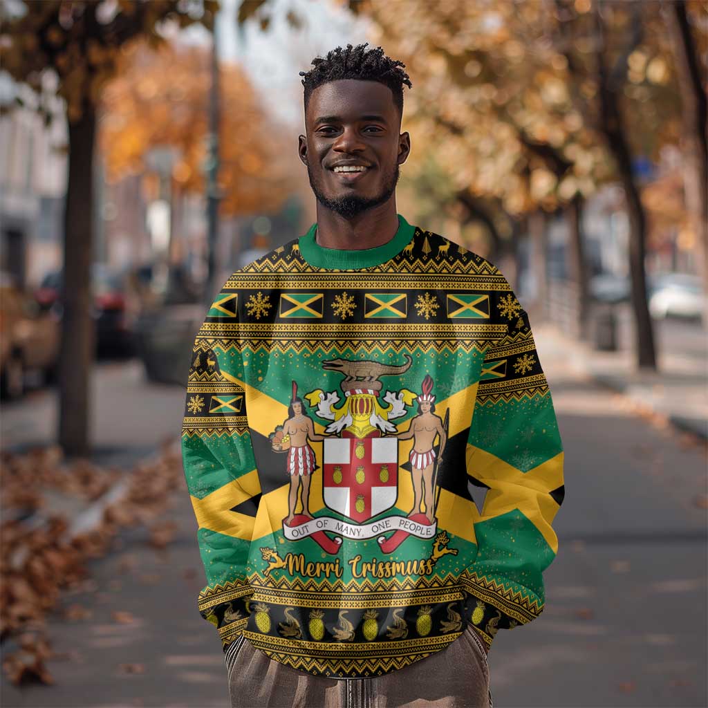 Afro-Jamaicans Sweatshirt Coat Of Arms - Merry Christmas LT15