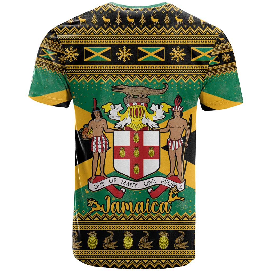 Afro-Jamaicans T shirt Coat Of Arms - Merry Christmas LT15
