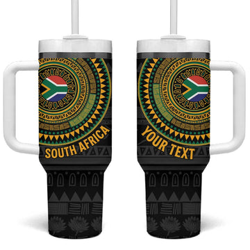 Personalised South Africa African Tribal Pattern Tumbler With Handle Chest Arm Tattoo LT15