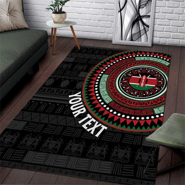Personalised Kenya African Tribal Pattern Area Rug Chest Arm Tattoo LT15