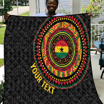 Personalised Ghana African Tribal Mix Kente Patterns Quilt Chest Arm Tattoo LT15