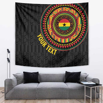 Personalised Ghana African Tribal Mix Kente Patterns Tapestry Chest Arm Tattoo LT15