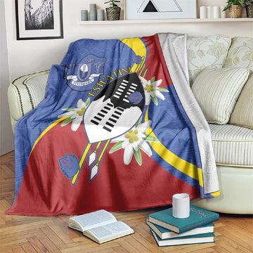 Umbuso weSwatini Blanket Nguni Shield Edelweiss Flower LT15