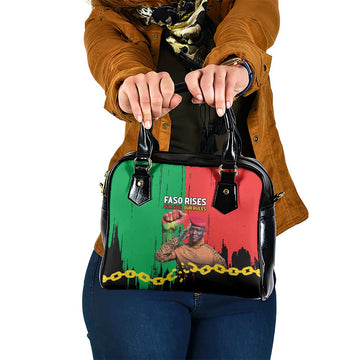 Ibrahim Traore Shoulder Handbag Faso Rises Our Soil Our Rules LT15